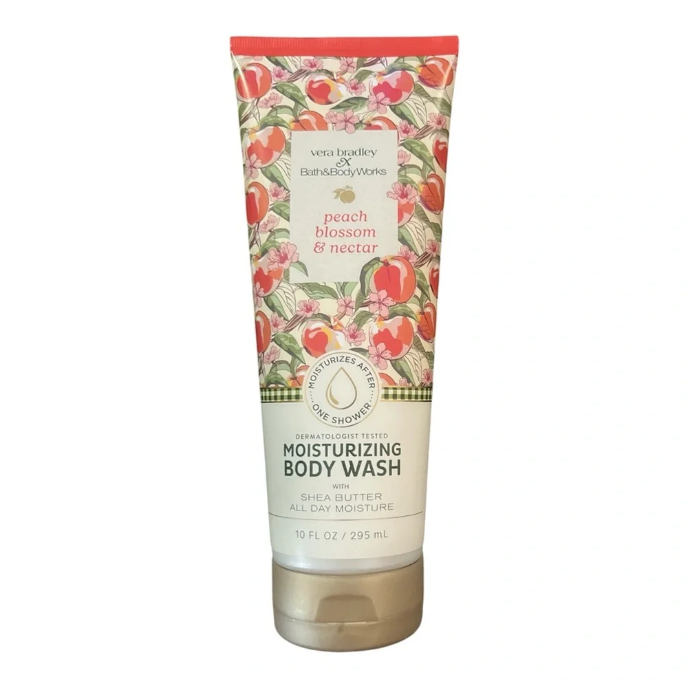Bath & Body Works x Vera Bradley Peach Blossom & Nectar Body Wash & Lotion
